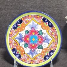 Vtg Talavera Pottery Bold Colors Plate • Trinket Dish •  Pedro Tecayehuatl 6
