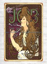 1890s Art Nouveau Job Rolling Paper Alphonse Mucha tobacco paper Advertising tin picture