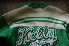VINTAGE THOMAS KELLY HIGH SCHOOL GIRLS WOOL LETTER SWEATER   CHICAGO IL picture