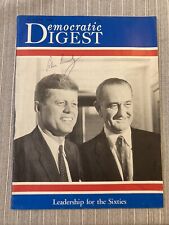 1960 DEMOCRATIC DIGEST SIGNED BY JOHN F KENNEDY W/COA picture