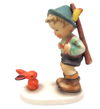 Goebel HUMMEL Figurine #6/0 “SENSITIVE HUNTER”Boy with Rabbit 5