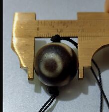 Antique 3 Eyes Tibetan Round Dzi Bead Protective Amulet Attract Wealth , GR picture