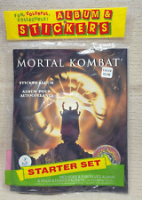New 1995 Mortal Kombat Sticker Album w/4 Packs BAIO 230881G picture