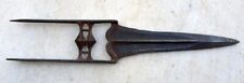 Antique Old Rare Hand Carved Mughal Parisian Indo Iron Dagger Sword Katar Knife picture