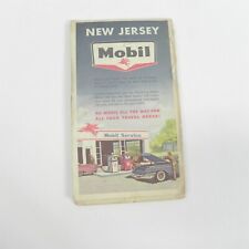 VINTAGE 1959 MOBIL OIL COMPANY MAP OF NEW JERSEY TOURING GUIDE GAS OIL PROMO picture