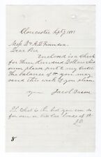 1881 EARLY LETTER HEAD GLOUCESTER MA B & AB FESSENDEN JACOB BACON picture