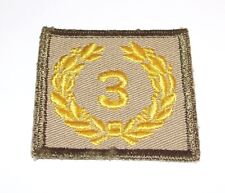 ORIGINAL EMBROIDERED TWILL WW2 MERITORIOUS UNIT COMMENDATION PATCH, 3rd AWARD picture