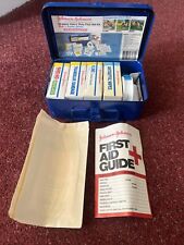 Vintage Johnson & Johnson First Aid Kit Wall Mount Metal Box 8171 🇺🇸❤️ picture