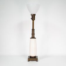 Stiffel Torchiere Table Lamp Hollywood Regency with Lenox Porcelain Vase Body picture
