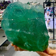13.25LB Rare green cubic fluorite mineral crystal sample/China picture