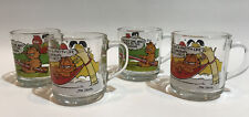vintage 1978-80 mcdonalds garfield glass mugs picture