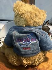 Hard Rock Cafe New York Teddy Bear With Denim Jacket Plush 12' picture