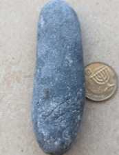 Dark Gray Natural Long Shape Holey Holy Stone without holes from Israel #8 picture