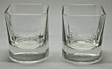 PAIR OF HEAVY TEQUILA PATRON TEQUILA GLASSES - PUB BAR HOME 2 TWO TUMBLER picture