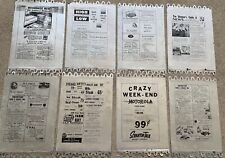 10 Vintage Shopper Guide Tin Newspaper Printing Sheets, Scranton PA Old Local Ad picture