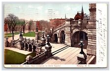 Postcard: NY 1907 Exterior Stair Case, Main Entrance, Albany, New York - Posted picture