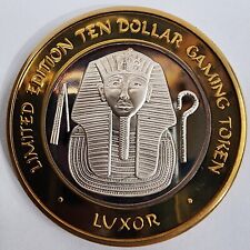 Luxor Las Vegas $10 999 Fine Silver King Tut Limited Edition Gaming Casino Token picture