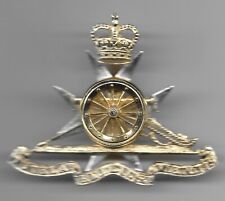 RARE Original Royal Malta Artillery Queen's Crown Cap Badge from period 1954-70 picture