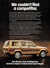 1984 Jeep Wagoneer 4-wheel drive Sportwagon retro photo print ad S44 picture