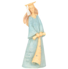 ✿ New FOUNDATIONS Figurine GRADUATION Crystal Girl Gown Robe Celebration Statue picture