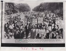 AFRICAN-AMERICANS MARCH ON WASHINGTON * VINTAGE Iconic 1963 CIVIL RIGHTS photo picture