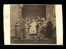 Rare 1860s Albumen Photograph of Pope PIUS IX  & Cabinet Original 1800s Photo picture