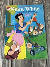 Vintage 1952 Whitman Walt Disney Presents Snow White Coloring Book picture