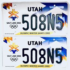 2002 United States Utah Olympic Winter Games Passenger License Plate 508N5 picture