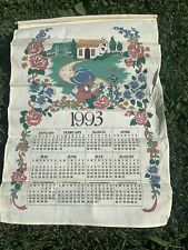 1993 Linen Dish Towel Calendar picture
