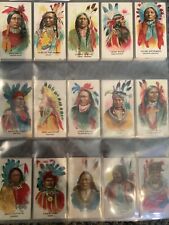 British American Tobacco Indian Chiefs Cigarette Card set picture