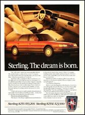 1987 Sterling Rover - A Dream is Born - Advertisement Print Art Car Ad J713C picture
