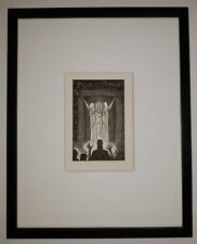 JAMES COLBERT REID (1907-1989) Original Vintage Art Deco Woodcut THE ANGEL picture