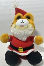 Vintage 1983 Garfield Santa Claus Christmas Stuffed Plush picture
