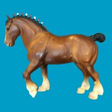 Vtg Breyer USA Traditional Bay #80 Clydesdale Stallion Brown Red White Bob  picture