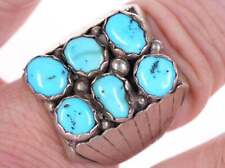 Sz9.5 Vintage Navajo Sterling/Turquoise ring picture