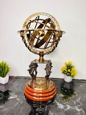 18 inch Brass Armillary With Working Compass, Lion Brass Armillary Sphere picture