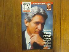 Sept. 8, 1991 Philadelphia Inquirer TV Week Magazine(MAURY POVICH/CONNIE CHUNG) picture
