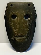 Native American Indian Weeping Face Etched Gorget Pendant; Late 1800's to 1920's picture
