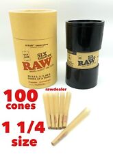 RAW cone classic 1 1/4 Size Cone(100PK)+raw 1 1/4 size 6 six shooter filler picture