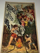 Victorian American Ridge's Food for Infants Litho Art Advertising Trade Card US picture