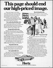 1969 Hertz Rent A Car end high priced image Ford cars retro art print Ad adL95 picture
