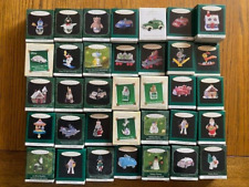 Lot of 35 Assorted Hallmark Miniature Mini Keepsake Ornaments 1990’s 2000’s NIB picture