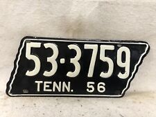 Vintage 1956 Tennessee License Plate ~ Repaint picture