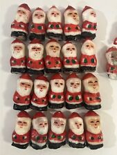 Vintage Lot Of 20 Santa Novelty Candles Small picture