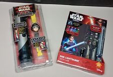 Lot Of 2 NEW Sealed Star Wars Light Saber Toys 1 Build Your Own LS & 1  Watch  picture