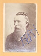 Vintage 1800s CDV Photo Man Hairstyle Long Beard Mustache-GENEVA, OHIO-Woodworth picture