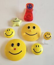 Lot Of 7 Vintage Y2K Smile Smiley Refrigerator Magnet Fridge Set Advertising  picture