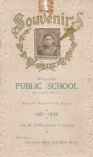 Antique American Public School Souvenir Graduation Photo Wilson, Kansas picture