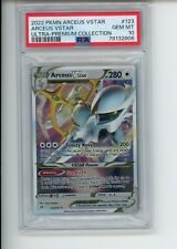 2022 Pokemon Ultra Premium Collection Arceus VSTAR 123/172 UPC Metal Rare PSA 10 picture