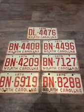 1975 North Carolina License Plates Choose One picture